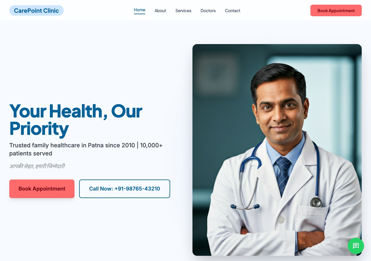 MediCare Clinic Website